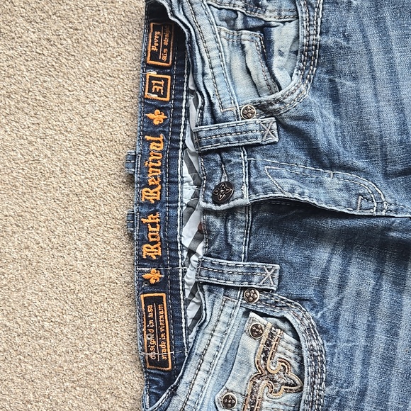 Men’s Rock Revival Pevey Slim Straight 31R  (32inseam) - Picture 2 of 4